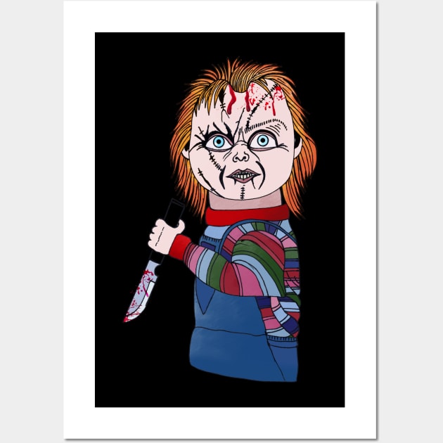 Chucky Doll Wall Art by Brains